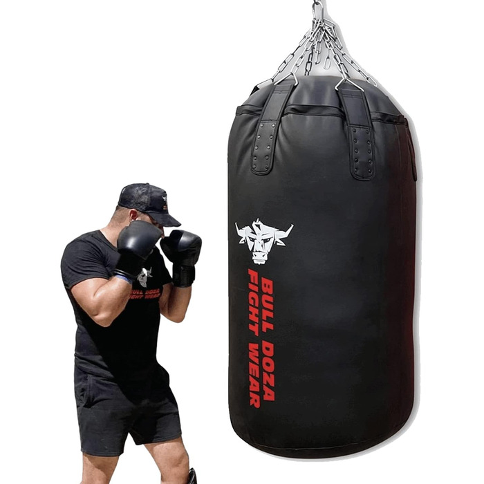 Професійний боксерський мішок XXL JUMBO 3.5FT для MMA, кікбоксингу, Муай Тай, самонаповнюваний, з підвісом, важкий, для єдиноборств