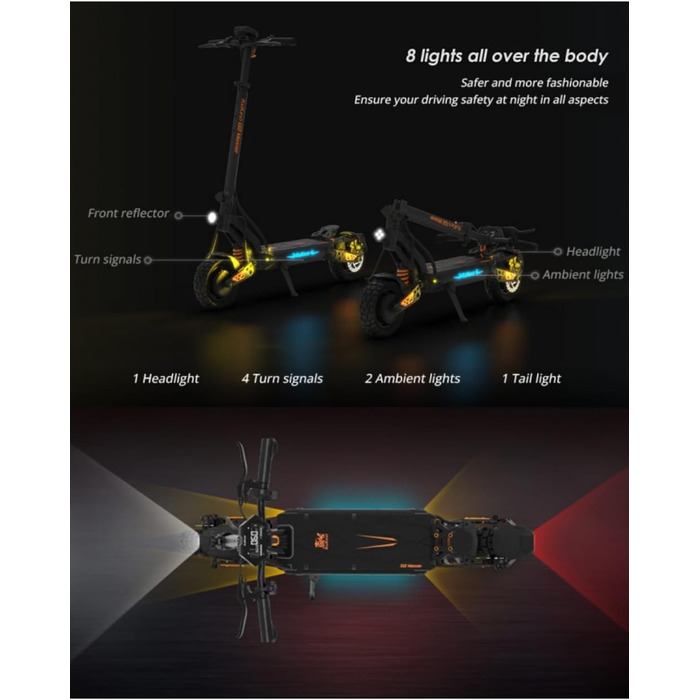 Електросамокат KugooKirin G2 Master 52V 20.8Ah, запас ходу 70 км, 10'' колеса