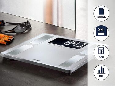 Soehnle Shape Sense Profi 200 ваги для вимірювання жиру, преміум-аналізатор складу тіла, вага для спортсменів з функцією BMI