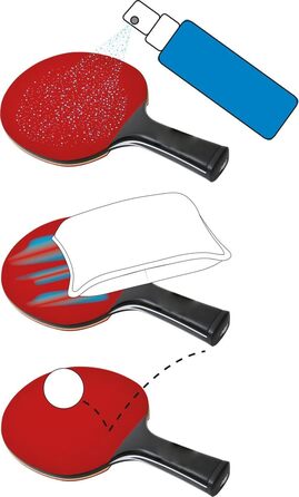 Набір для чищення тенісного столу Schildkröt Donic-Schildkröt, 100 мл, очищувач накладок та губка для чищення, 828529