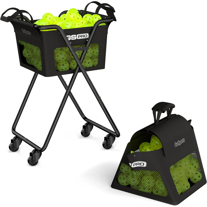 GoSports Ball-Caddy: візок для м'ячів для піклболу та тенісу (140 піклболів або 175 тенісних м'ячів)