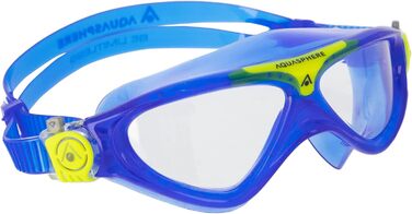 Дитячі плавальні окуляри AQUASPHERE Vista JR, прозорі лінзи, UV-захист, силіконова прокладка, для хлопчиків і дівчаток від 6 років, антифог, прозоро-рожеві