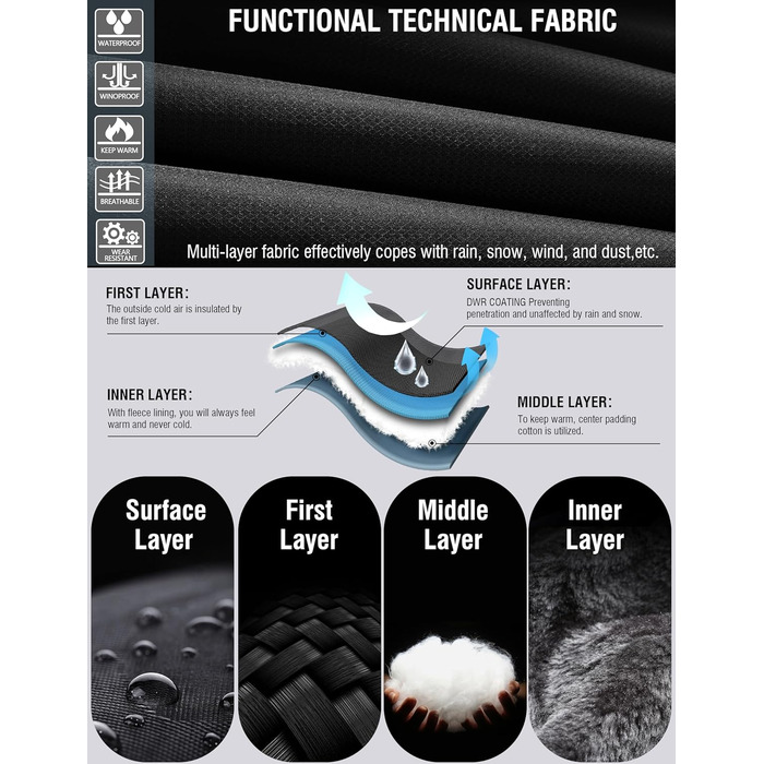 Зимова куртка для чоловіків, сноубордистська куртка, тепла, водонепроникна, для активного відпочинку, вітронепроникна, знімний капюшон, XL, червона