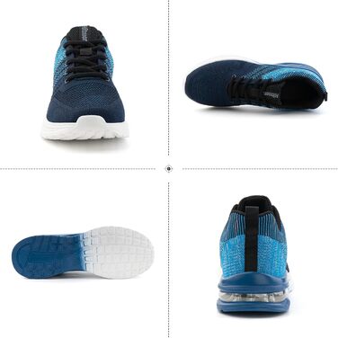 Кросівки для бігу Hitmars: чоловічі та жіночі, спортивні, легкі, дихаючі, для активного відпочинку, фітнесу та джогінгу. Кольори: чорний, сірий, блакитний. Розміри EU 36-48 (включаючи 40 EU)