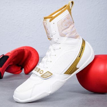 Боксерські черевики для чоловіків та жінок, професійні, для змагань та тренувань, дихаючі, Perlgold (36 EU)