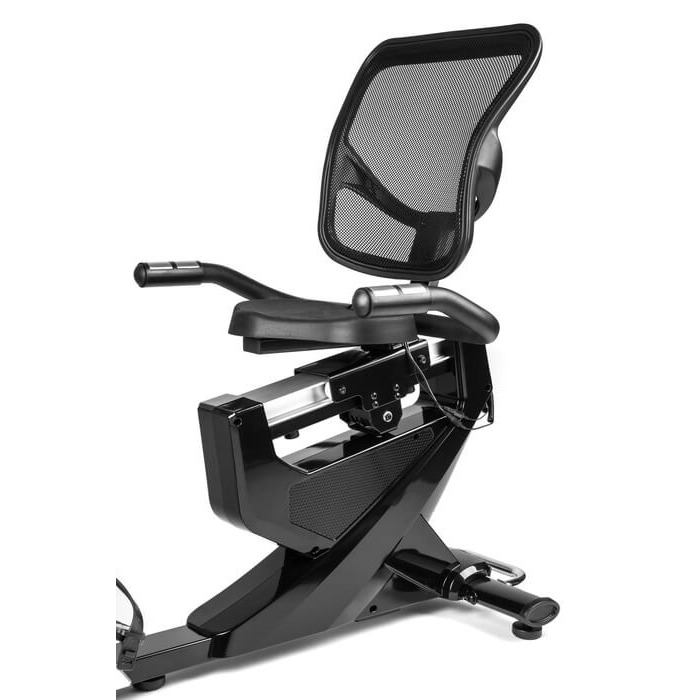 Горизонтальний велотренажер Hop-Sport HS-070L Helix сріблястий iConsole+