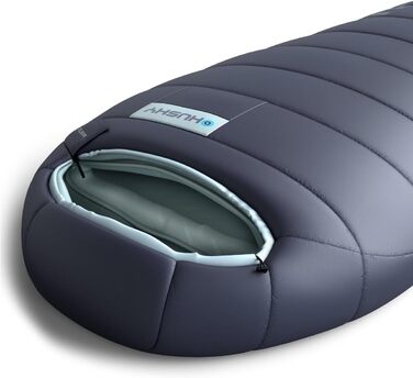 Спальник Husky Mantilla 3-сезонний, темно-синій 200x85 см для кемпінгу, трекінгу та активного відпочинку