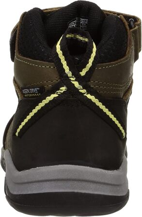 KEEN Ridge Flex Mid - водонепроникні трекінгові черевики для дітей (37 EU, Dark Olive Dusky Citron)