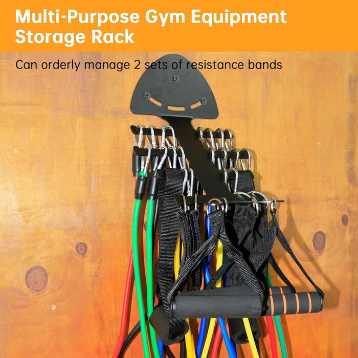 Набір еластичних стрічок для тренувань з полицею для зберігання фітнес-обладнання