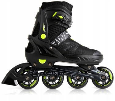 Регульовані ролики Blackwheels Sonic, р. 36-39, чорно-зелені