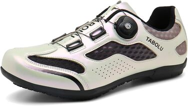 Чоловічі велосипедні туфлі для MTB та шосе, без засуву, срібного кольору (47 EU)