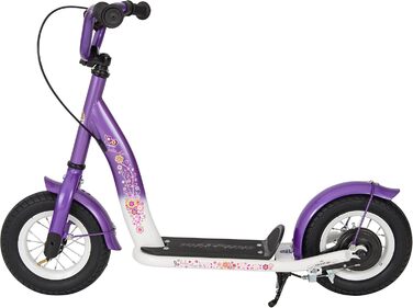 Дитячий самокат STAR SCOOTER з надувними колесами 10 дюймів, для хлопчиків і дівчаток від 4 років, класичний ролер, безпечне тестування
