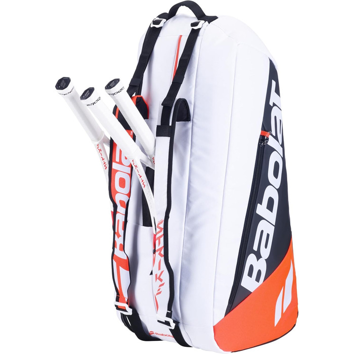 Тенісна сумка Babolat Pure Strike 4-го покоління на 6 ракеток, біло-червона