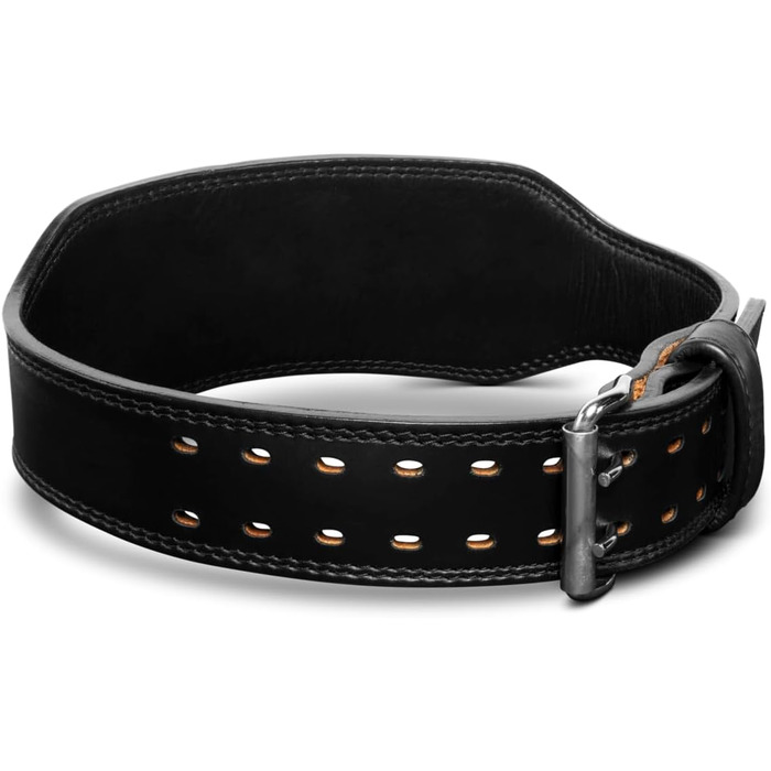 Пончо для тренувань Harbinger 7mm Pro Leather - Пояс для важкої атлетики, пауерліфтингу та олімпійського хавлінгу, чорний, великий