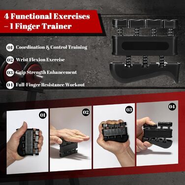 Тренування рук та пальців: набір 8шт, регульований тренажер для хвата, 10-100 кг, для терапії та зняття стресу