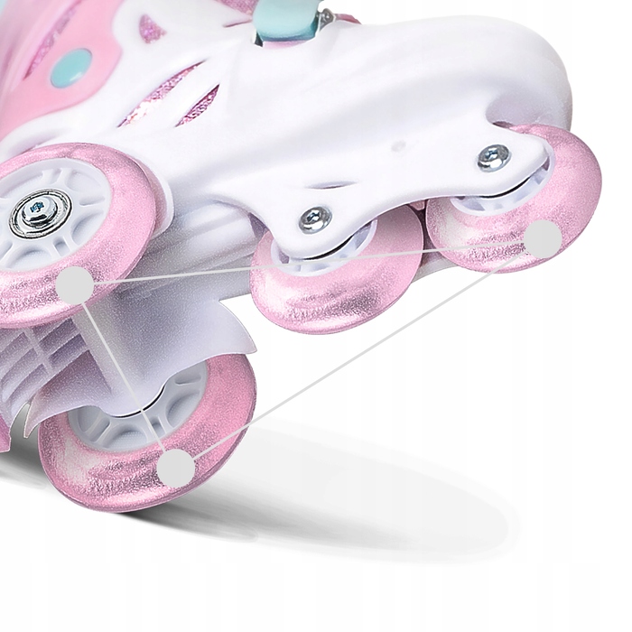 Набір дитячих роликів Cariboo Ballerina S (31–35) + рожевий захист