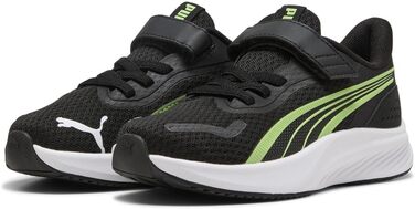 Дитячі кросівки PUMA Pounce Lite Ac+ PS, 32 EU, чорний/білий/зелений