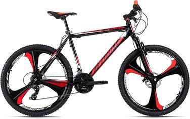 Гірський велосипед KS Cycling Hardtail 26'' Sharp, чорний-червоний