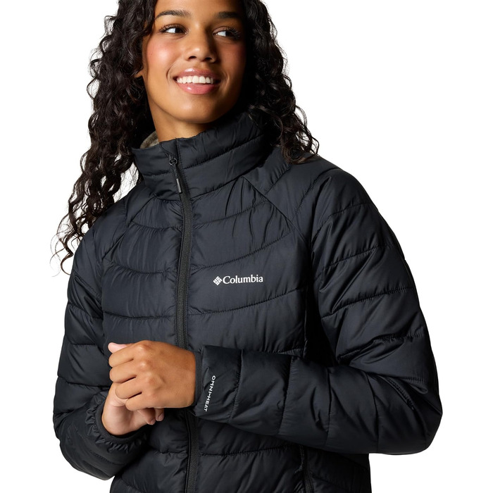 Жіноча утеплена куртка Columbia Powder Lite II Full Zip, чорна, розмір XL