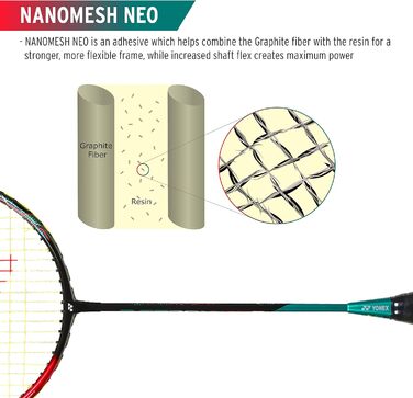 Бадмінтонна ракетка YONEX Astrox 38 D, графітова, для професіоналів