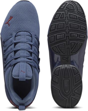 Кросівки PUMA Tazon 6 для чоловіків, крос-тренінг, 45 EU, темно-синій, інкі-блакитний, темно-ясно-червоний