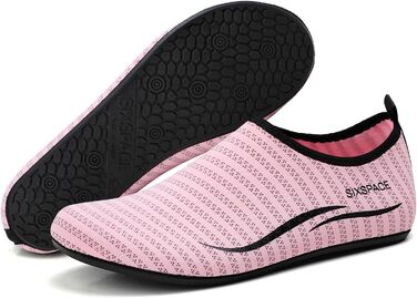Шкарпетки для плавання Sixspace: шкарпетки для води для жінок та чоловіків, шкарпетки для пляжу, шкарпетки для босоногих (рожевий, 41 EU)