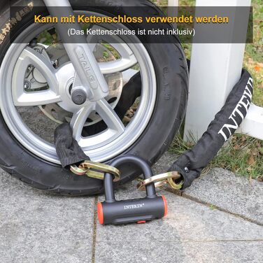 Замок для велосипеда U-подібний з кріпленням, 16 мм, 3 ключі, висока безпека, для мотоцикла, електровелосипеда, гірського велосипеда, скутера. Внутрішні розміри 24,3 x 8,9 см