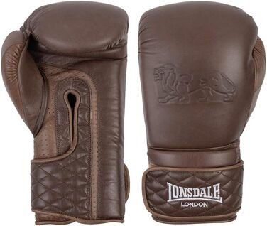 Боксерські рукавички Lonsdale зі шкіри, вінтажні, коричневі, 12 oz