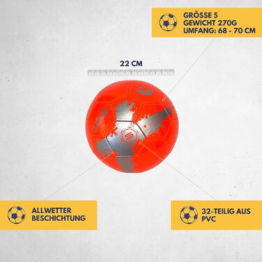Дитячий футбольний м'яч BEST SPORTING Speed 2.0, розмір 5, яскравий дизайн, для тренувань