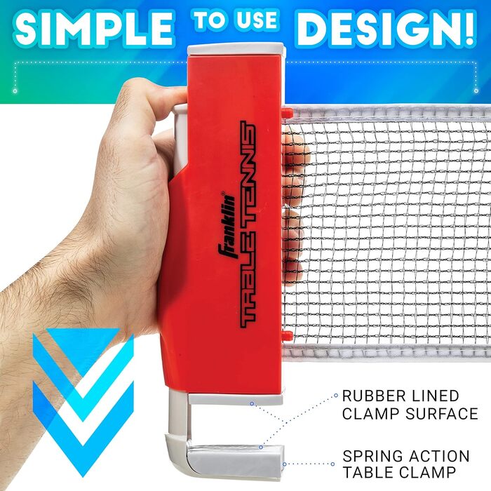 Набір для настільного тенісу Franklin Sports Table Tennis to Go - стіл, сітка, ракетки, м'ячики (2 гравці)