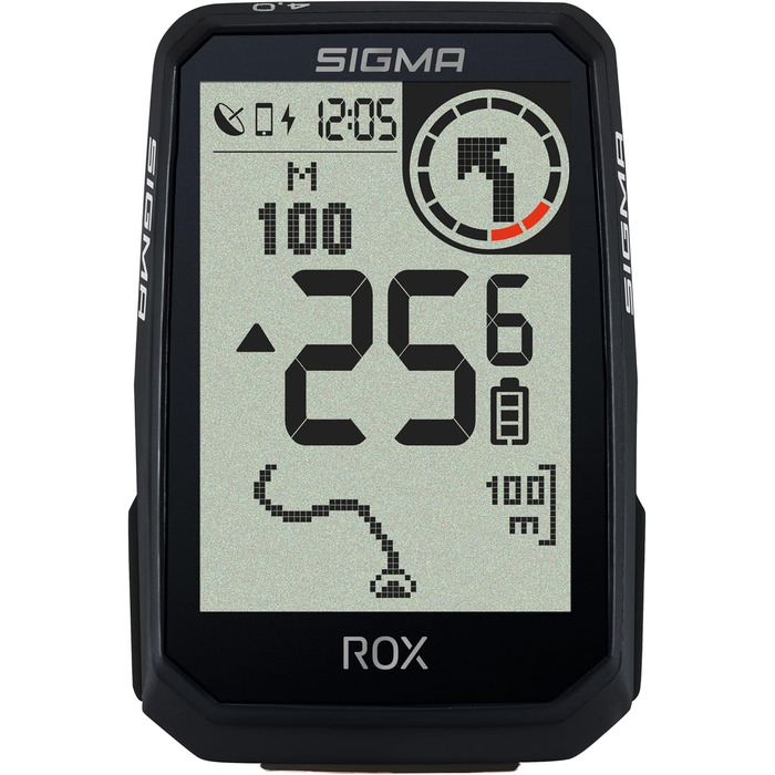 Велокомп'ютер SIGMA ROX 4.0 Special Edition GPS бездротовий з навігацією, сумісний з E-Bike (чорний)