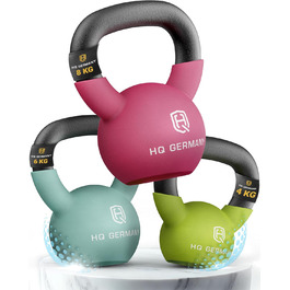 Гантель-гиря з неопрену HQ Germany® | Чавунний литник | 2-32 кг | Стартові набори | Точність ваги ±2,0%