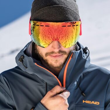 Лижні окуляри HEAD Solar FMR унісекс, червоні, антифог, захист UV