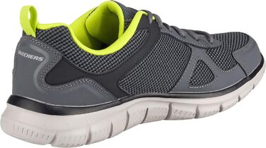 Чоловічі кросівки Skechers Track Scloric 48.5 EU - шкіра, сітка, чорний, зелений