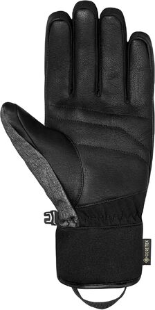 Герметичні гірськолижні рукавички Reusch Gore-TEX унісекс Softshell, чорно-сірі, розмір 7.5