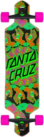 Скейтборд Santa Cruz Mandala Hand 9.0x36 Drop Thru, багатобарвний, стандарт