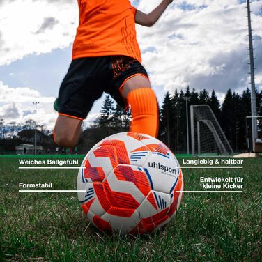 М'яч для футболу UHLSPORT Kinder 290 Ultra Lite Addglue - легкий та м'який, для дітей до 10 років