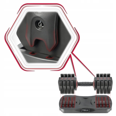 Регульовані чавунні гантелі Activ/Space 1 x 10 кг