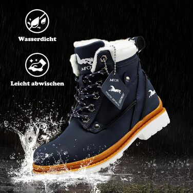 Дитячі зимові черевики JMFCHI для ходьби та трекінгу: теплі, з антиковзким покриттям, розмір 36 EU, блакитні