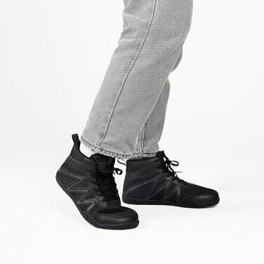 Чоловічі борцівки, боксерські туфлі, фітнес-кросівки, підошва Zero-Drop, синьо-зелені (44 EU, широкі, чорні)