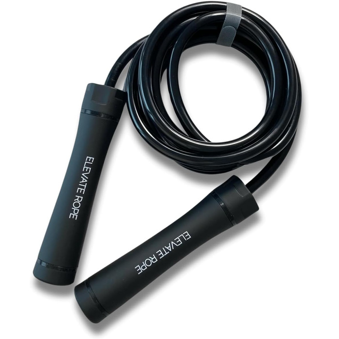 Скакалка Elevate Gravity Heavy Rope 3 м, 10 мм, обтяжена PVC для кардіо, схуднення та зміцнення м'язів, для дому та вулиці