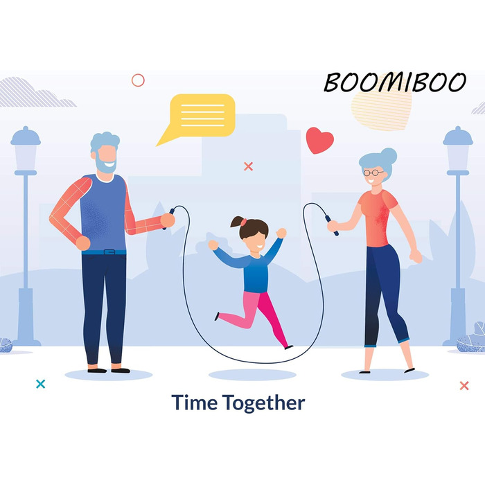 Скакалка BOOMIBOO з регулюванням, швидка, з підшипниками, для жінок, чоловіків, дітей, фітнесу та схуднення, чорна