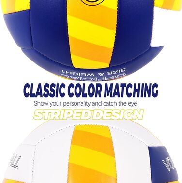 Волейбольний м'яч KUYOTQ для пляжу та залу, 3 мм, з м'якої шкіри, розмір 5, для підлітків та чоловіків