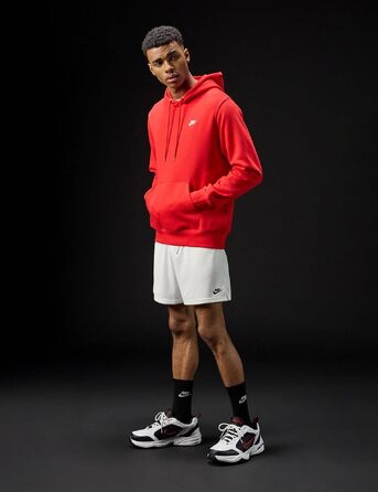 Чоловічі кросівки Nike Air Monarch IV для фітнесу та прогулянок, White Black Varsity Red, розмір 42 EU
