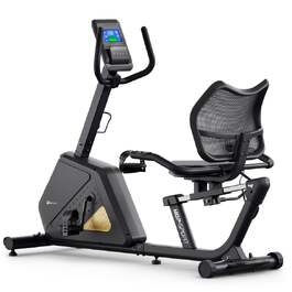 Горизонтальний велотренажер Hop-Sport HS-4500L Arkil чорно-золотистий