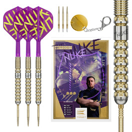 Дарти сталеві Target Darts Luke Littler Gen 1 Prodigy Swiss Point, 90% Tungsten, 22/23/24г - Професійний набір для гри в дартс
