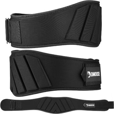 Пояс для важкої атлетики DMoose - підтягуючий пояс з системою самоблокування - пояс для чоловіків та жінок - фітнес, важка атлетика, бодібілдинг, кросфіт