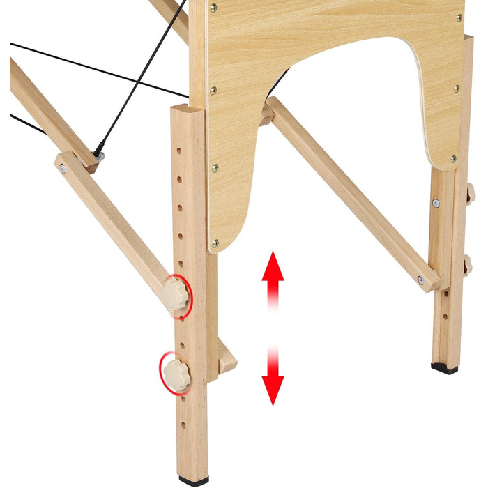 Масажне ліжко Yaheetech з 2 зонами, регульоване по висоті, з підголівником та підлокітниками, 213 x 82 x 85,5 см, до 250 кг