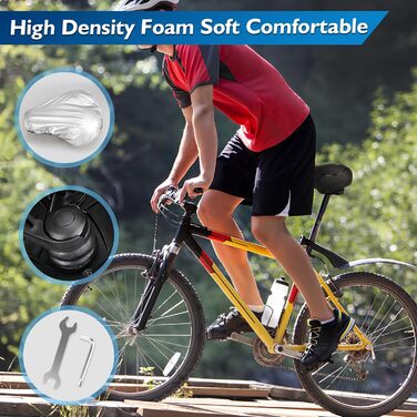 Велосипедне сидіння з піною Memory Foam, ергономічне, амортизуюче, дихаюче. М'яке велосипедне сидіння для чоловіків