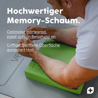 Баланс-пад Vesta+ Balance Pad XXL з додатком, тренувальний килимок для рівноваги, фізіотерапія, фітнес, зелений